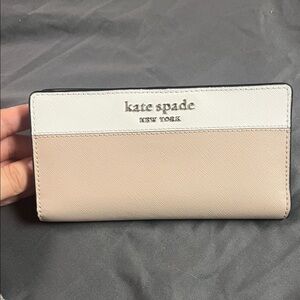 Kate Spade Cream and Tan Wallet